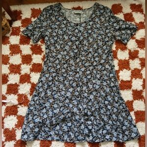 90s Floral/Paisley Grunge Dress